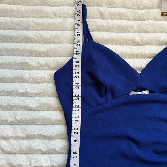 Emerald Sundae Asymmetrical Cocktail Dress Blue NET Women’s Medium - Picture 8 of 8